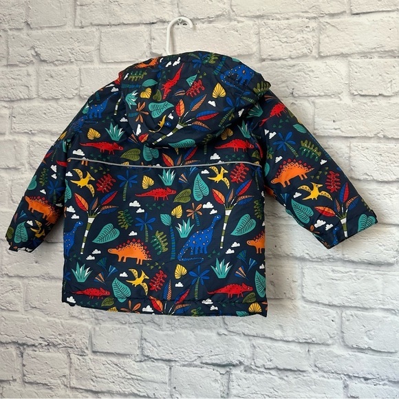 The children’s place winter boys dinosaur jacket - Picture 3 of 8